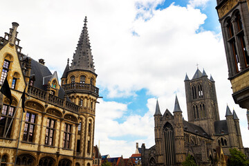 Fototapeta premium the historic city of gent belgium