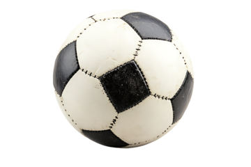 Classic soccer ball isolated on transparent background