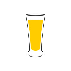 Drinking glass, cup isolated on white