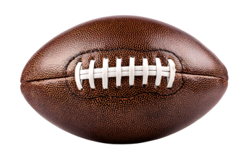 Vintage american football isolated on transparent background