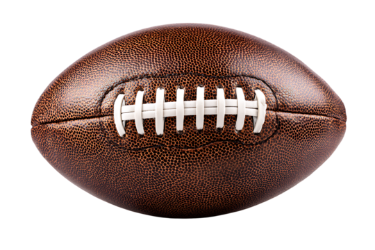 Vintage american football isolated on transparent background