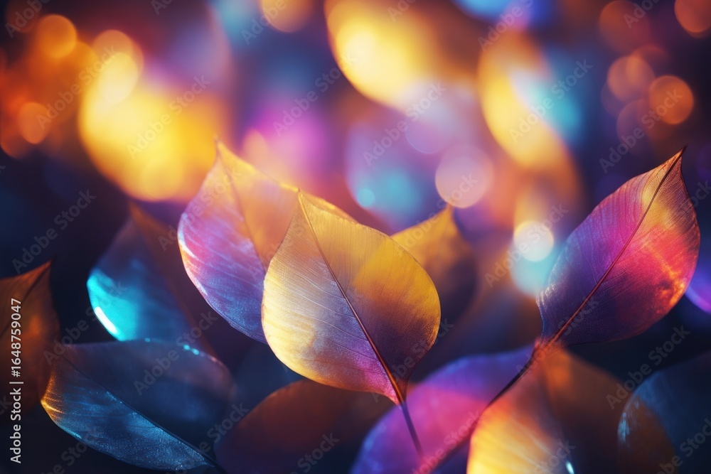 Poster pattern bokeh effect background leaf backgrounds abstract.