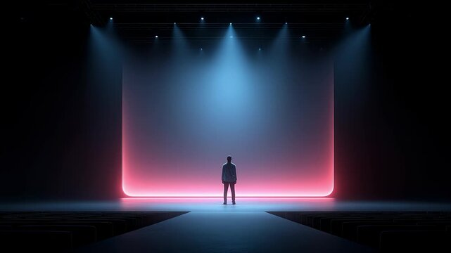 Future Stage Speaker Thinking About Business Prospects