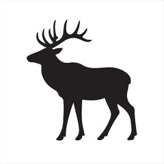 Fish Jumping Silhouette Icon on White