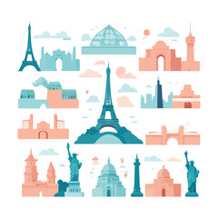 World Tourism Day Minimalist Landmark