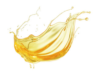 Fototapeta premium oil splash isolated on white background.