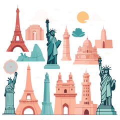 World Tourism Day Minimalist Landmark