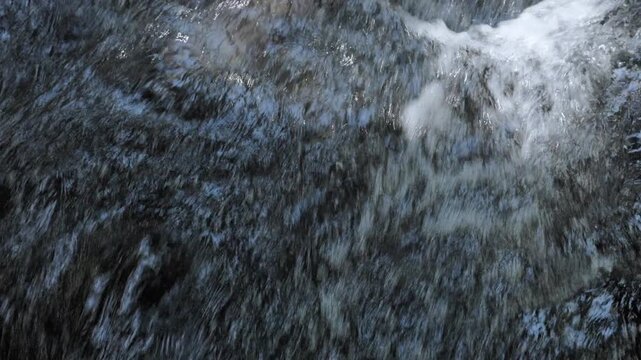 Water Seeping from the Mountainside becomes a Stream, Creating a Powerful, Clear Current | Takinoyu River, Nagano, Japan