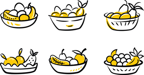 Fruits icon vector art image