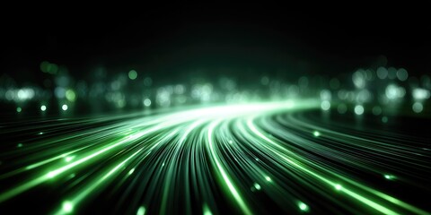 Obraz premium Abstract city lights speed lines