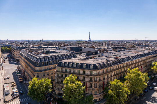 Paris Cityscape (view from the Opera quarter) - Paris, France