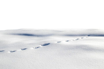 Just a snowy hill, covered in snow, isolated.