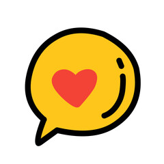 love message vector design