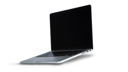 laptop isolated on white, laptop transparent background