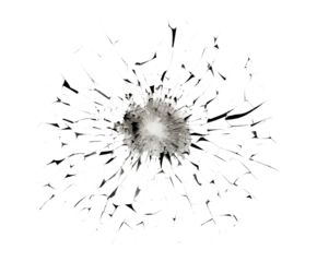 Abstract Radial Burst: Black Ink Splatter Design Element on transparent background png