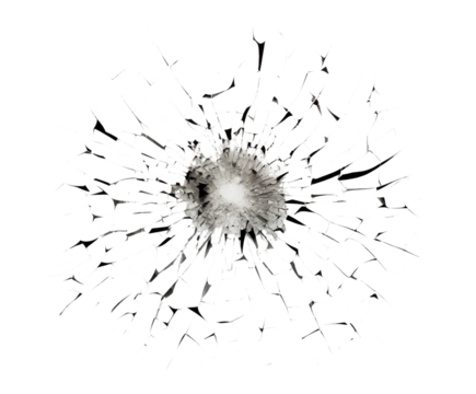 Abstract Radial Burst: Black Ink Splatter Design Element on transparent background png