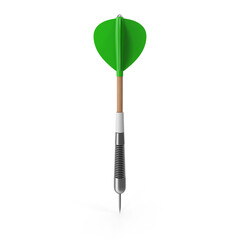 dart, standing upright on transparent background, 3d, png