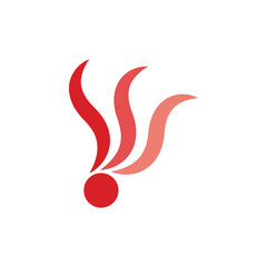 Fire Ball Flame Business Logo Vector