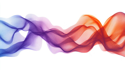 Obraz premium Abstract flowing ribbons of color