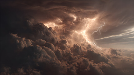 Explosive Energy: Witness the Power of a Dynamic Lightning Storm Illuminating the Night Sky with Its Electric Display and Unpredictable Patterns