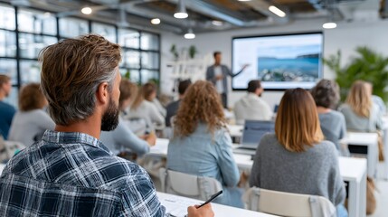 강의 듣고 있는 학생들