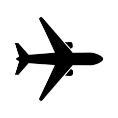 Airplane Side View Icon Vector Flat Clean Look