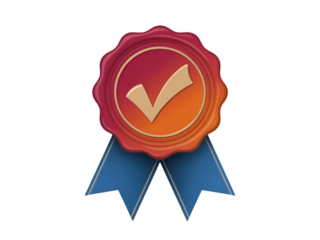 wax seal with ribbon