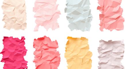 Pastel Color Swatches: Makeup Palette Textures & Shades for Design Inspiration on transparent background png