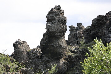Lava labyrinth from Dimmuborgir-Iceland  