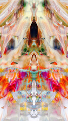 Fototapeta premium Abstract art background . Hand painting artwork on canvas .