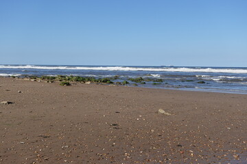 Golden sands and rugged beauty — Crime Dene Beach, where the North Sea meets the wild heart of England’s northeast coast.