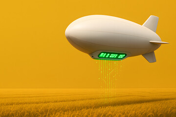 Fototapeta premium Autonomous Crop Monitoring with Drone Technology for Precision Agriculture