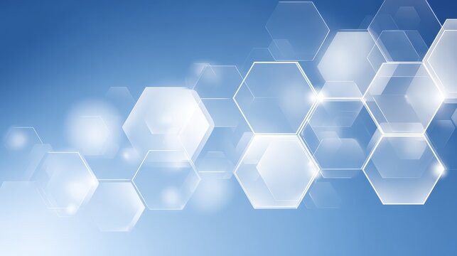 Vibrant abstract hexagon pattern background with a geometric honeycomb structure creating a futuristic and modern technological digital design for websites and presentations.