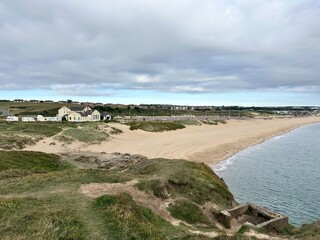 South Shields seaside coastal town South Tyneside, Tyne and Wear, England UK River Tyne beach