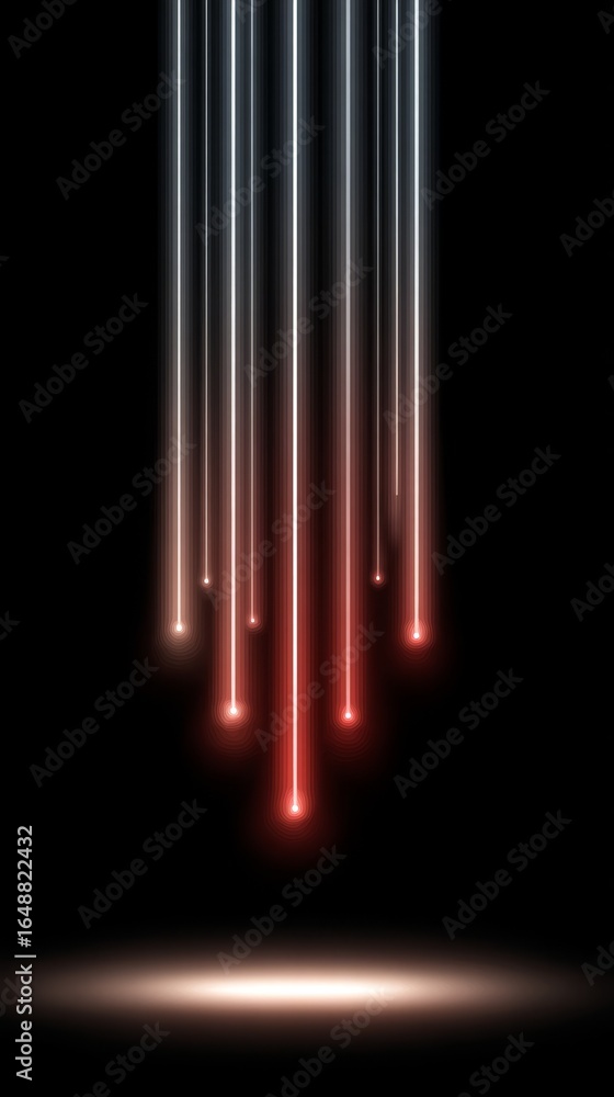 Poster abstract neon background with glowing lines creating a futuristic and dynamic visual effect luminous