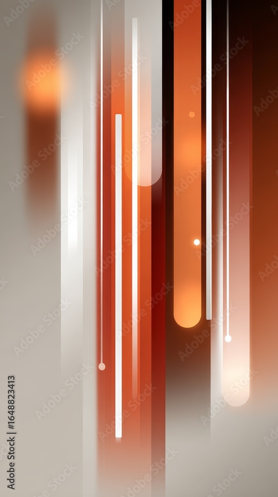 Poster vibrant red and white abstract background with a soft glowing light source creating a beautiful and 