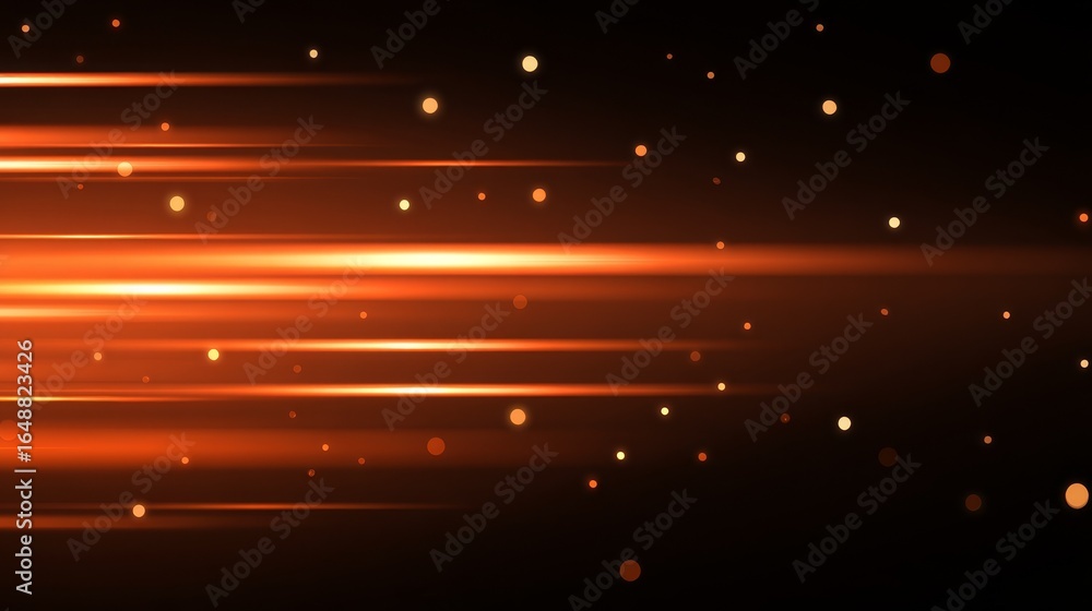Poster a stunning abstract digital artwork featuring a deep dark orange textured background illuminated by 