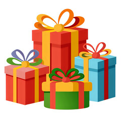 gift box ,vector illustration white background