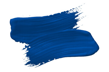 Blue brush isolated on transparent background