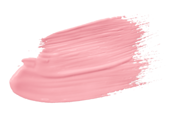 Pink brush isolated on transparent background