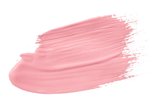 Pink brush isolated on transparent background