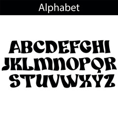 alphabet, font alphabet, letters, numbers, punctuation, punctuation marks, vector