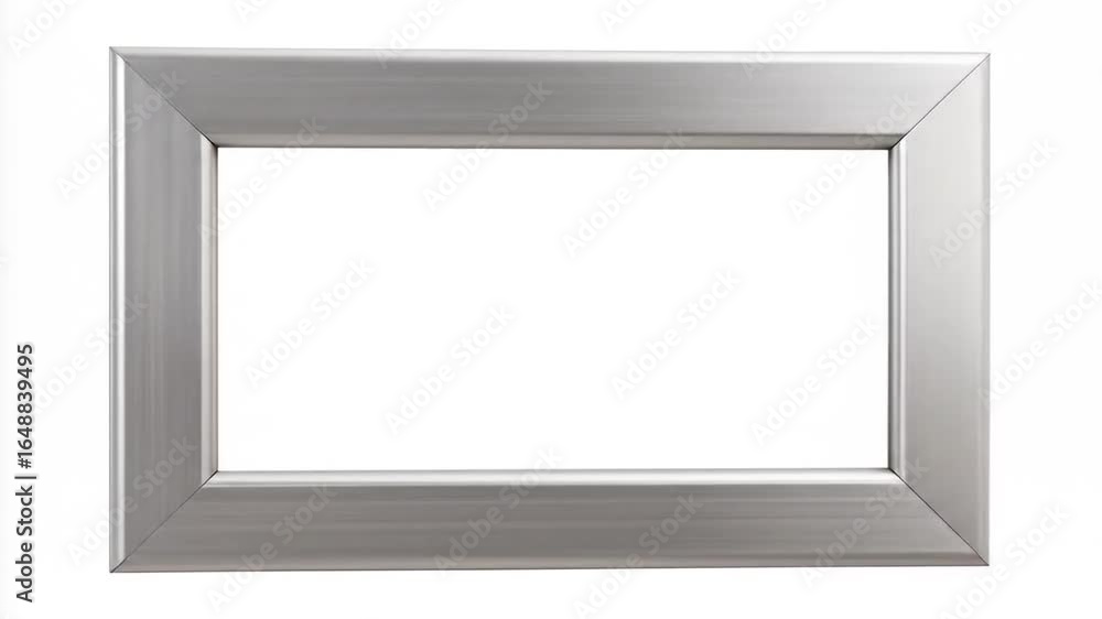 Poster minimalist gray frame against white backdrop isolated square border architectural design component m
