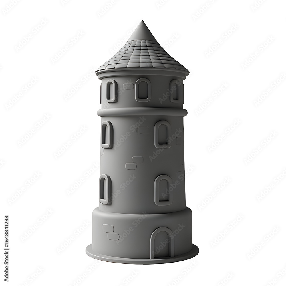 Poster secure data infrastructure: a gray security tower protecting your digital privacy