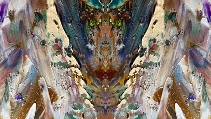 Abstract art background . Hand painting artwork on canvas .