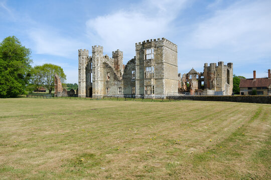 Cowdray House Ruins in Easeborne on the north bank of the River Rother.