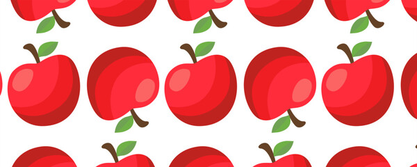 Fruits Seamless Pattern banner, poster, cards background with Carrot, apple, tomato, eggplants, banana, avocado, Yellow lemons. fruit pattern flayer Promotion and shopping template for Summer season.