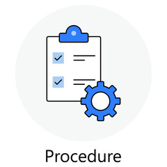 procedure Icon, Emergency Evacuation Procedure, Data Backup Procedure, Hiring Procedure, Complaint...