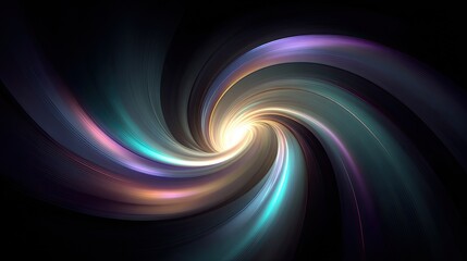 Abstract swirling vortex of vibrant colors (1)