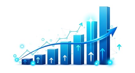 Growth Chart Visualizing Success and Financial Progress
